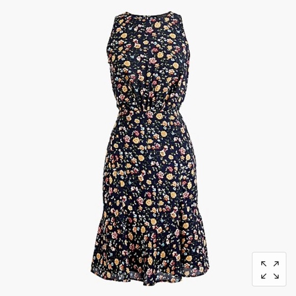 J. Crew Dresses & Skirts - JCrew Navy Blue Floral Dress